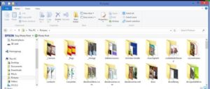 This is a screen capture of the typical Windows File Explorer program.