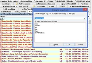 Total Commander Selectively searching with a file mask