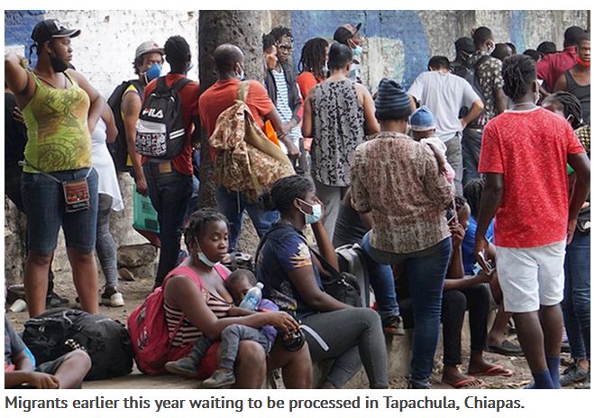 immigrants in tapachula